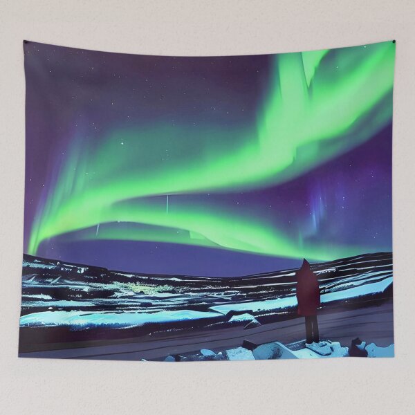Item preview, Aurora Borealis in Blue designed and sold by Kawaii Girl.