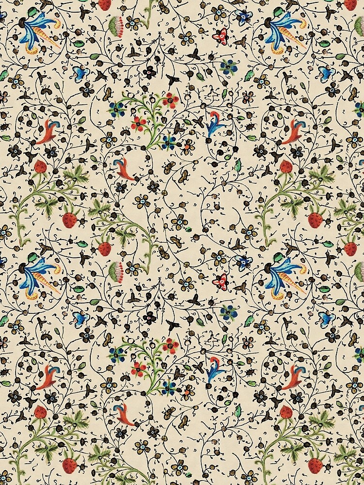 Thumbnail 6 of 6, Sleeveless Top, Medieval floral pattern – State Library Victoria designed and sold by StateLibraryVic.