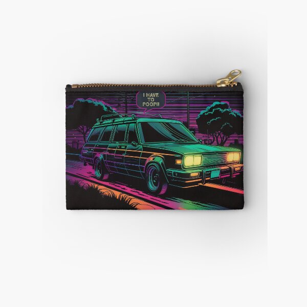 Item preview, Retro Neon 80s Station Wagon - I have to poop designed and sold by TheJadeCat.