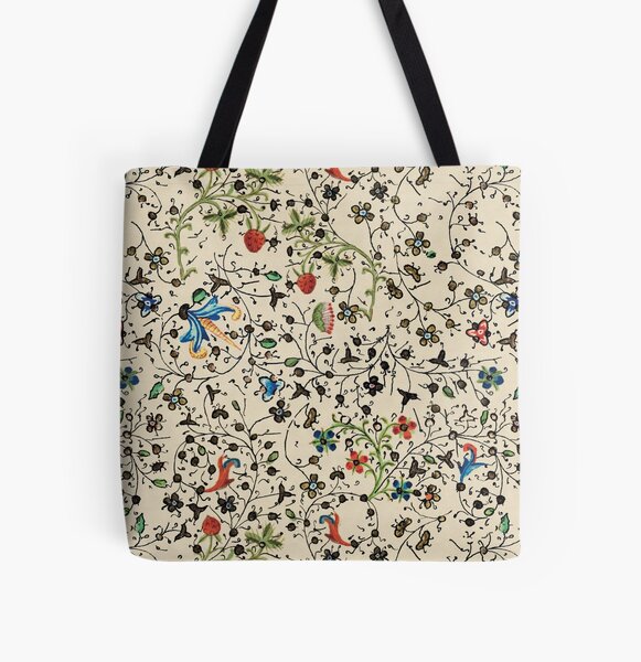 Medieval floral pattern – State Library Victoria All Over Print Tote Bag