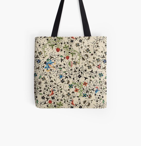 Medieval floral pattern – State Library Victoria All Over Print Tote Bag