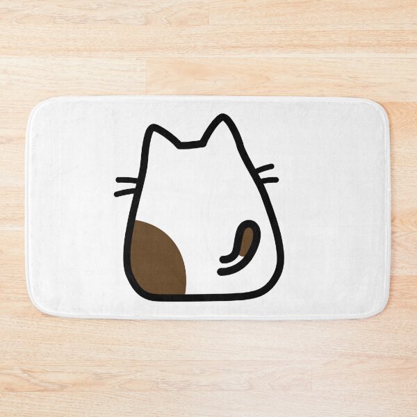 Item preview, Brown and White Cute Cat from the Back Doodle | Brown Spots Cute Cat Doodle  designed and sold by RiciPaneto.