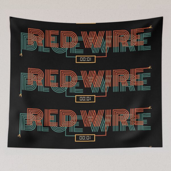 Item preview, Red Wire Blue Wire - Movie Meme designed and sold by Birdbrook Academy.