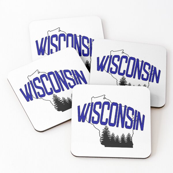 Artikelvorschau, Wisconsin-Karte mit Bäumen für Wisconsin-Fans entworfen und verkauft von Dexter Freeman.