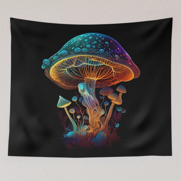 Item preview, Hippie Mystical Mushroom designed and sold by PipikaArt.