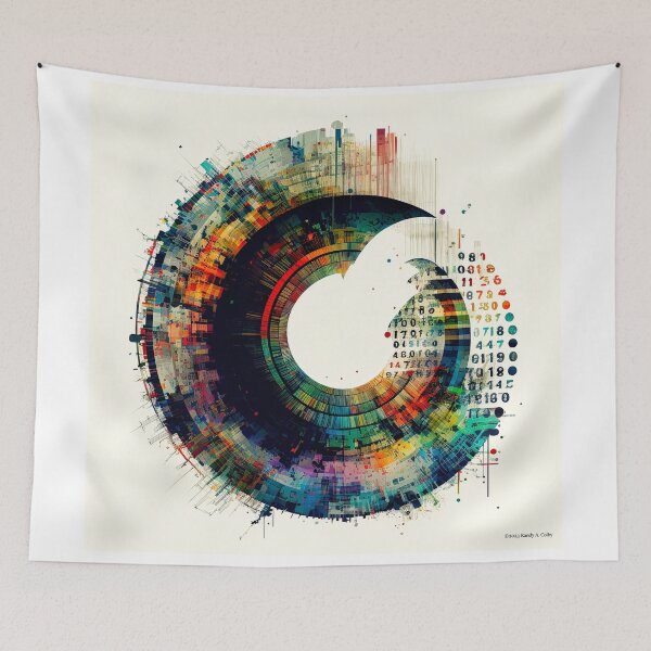 Item preview, Circumference 0042, These spherical designs blend bright colors, bold symbolism, and a touch of the surreal to create a stunning visual experience designed and sold by randycolby.