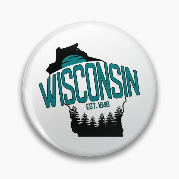 Artikelvorschau, Wisconsin-Karte und Sunset Vintage für Wisconsin-Fans entworfen und verkauft von Dexter Freeman.