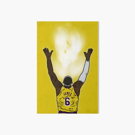 Lebron James Jersey Art Board Print for Sale by WalkDesigns