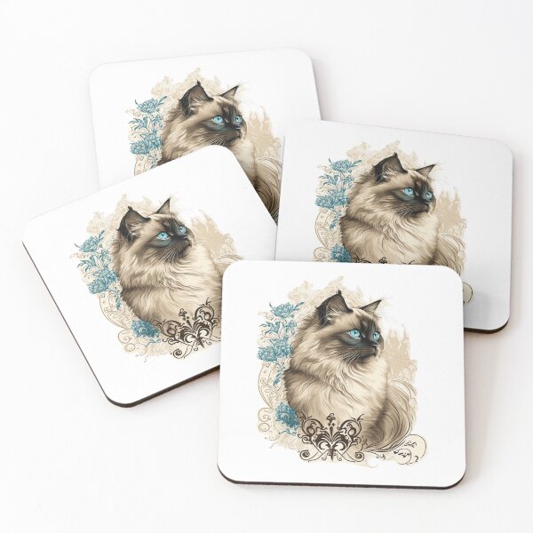 Item preview, Birman Cat Portrait designed and sold by faithsdesign.