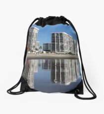 Reflections of Life On The Beach Drawstring Bag