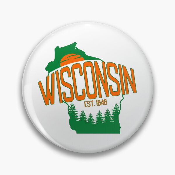Artikelvorschau, Wisconsin State Map Outline und Sunset Vintage für Wi-Fans entworfen und verkauft von Dexter Freeman.