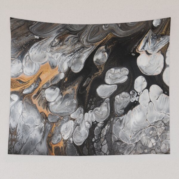 Item preview, Black and Gold Abstract Painting designed and sold by Reynareyna.