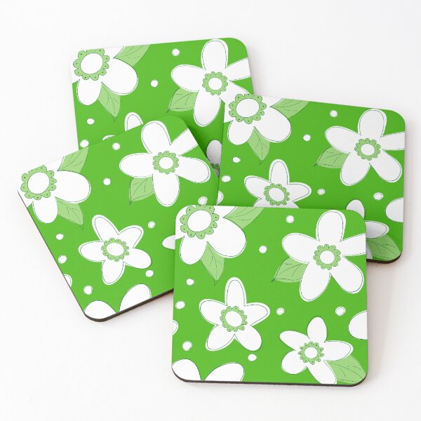 Item preview, Spring Flower Pattern Green designed and sold by Claudia McBain.