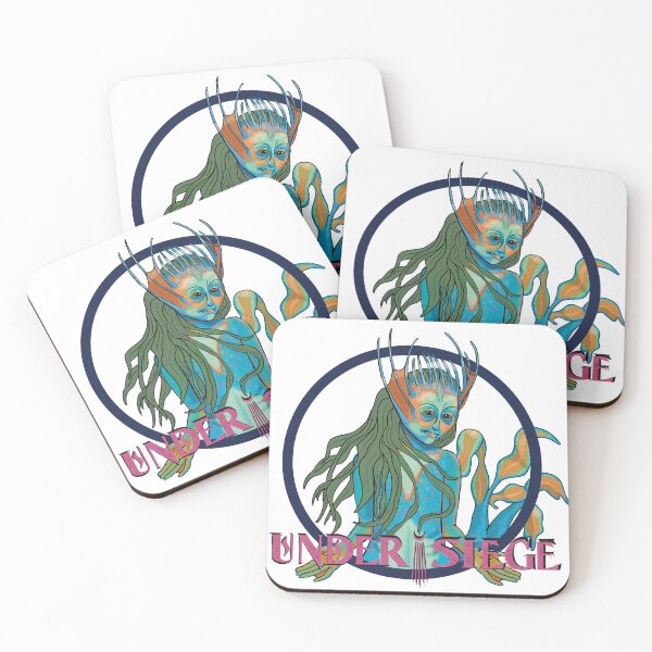 Artikelvorschau, Merfolk Svyelun Under Siege Deck Aufkleber EDH Kommandant entworfen und verkauft von CyberSpikeArt.