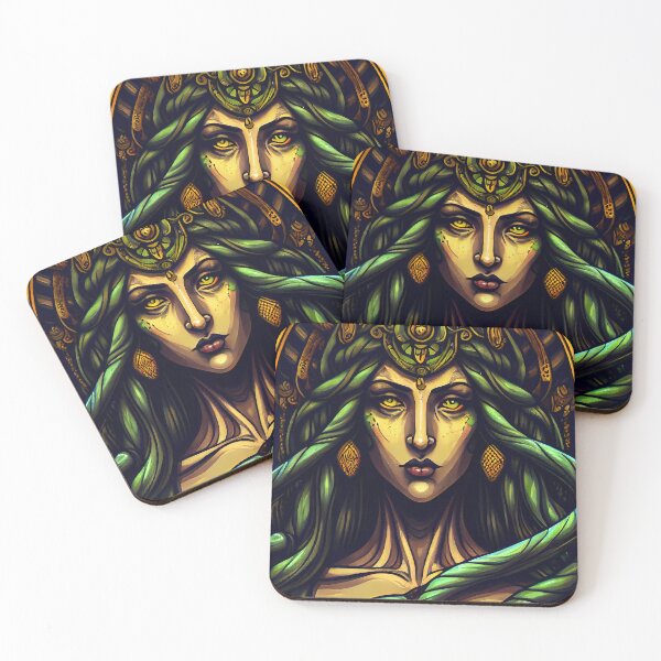 Item preview, Green Medusa (Variation) designed and sold by OccultDreams.