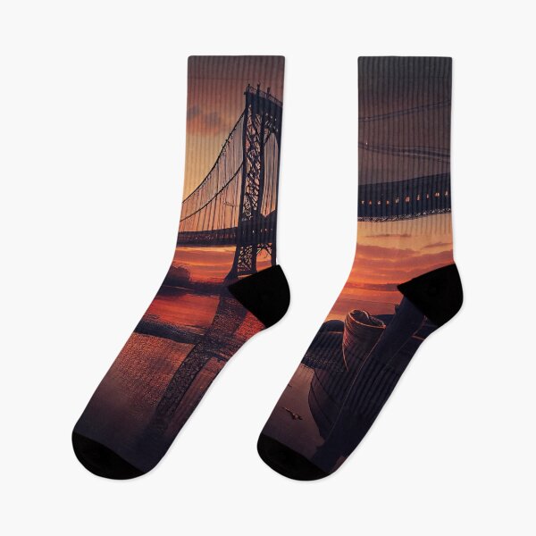 Item preview, New York (reimagined) III (George Washington Bridge) designed and sold by BelowHorizon.