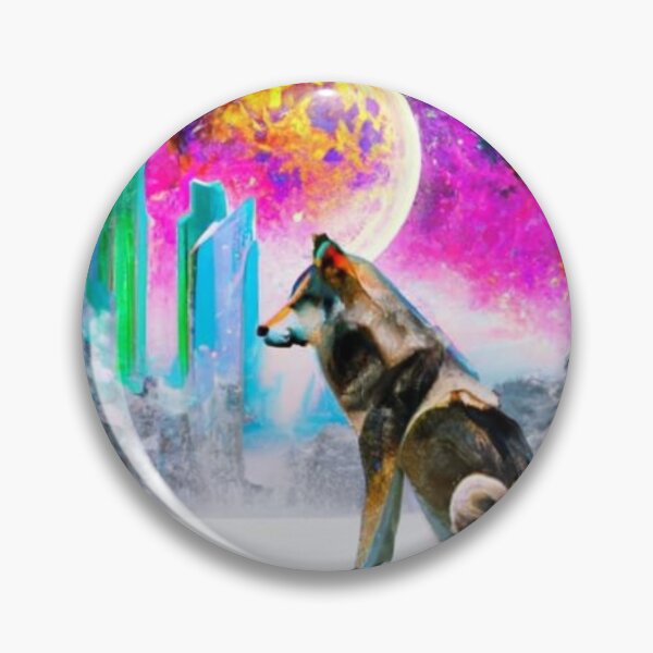 Item preview, Cosmic matte art wolf. cosmic wolf. galaxy wolf. designed and sold by Doggymadness.
