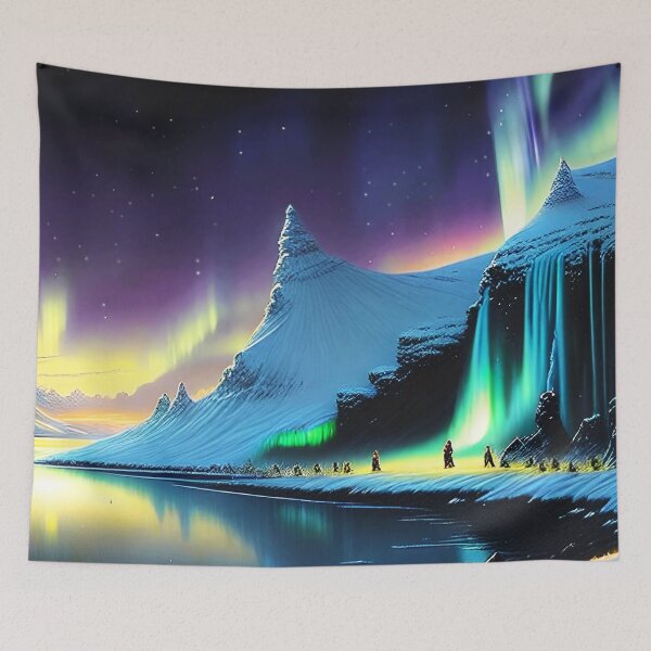Item preview, Aurora Borealis in Yellow designed and sold by Kawaii Girl.