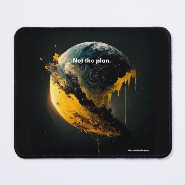 Item preview, Not the Plan, Man. Rethinking End of Times - Transparant Background designed and sold by The Swedenborgian.