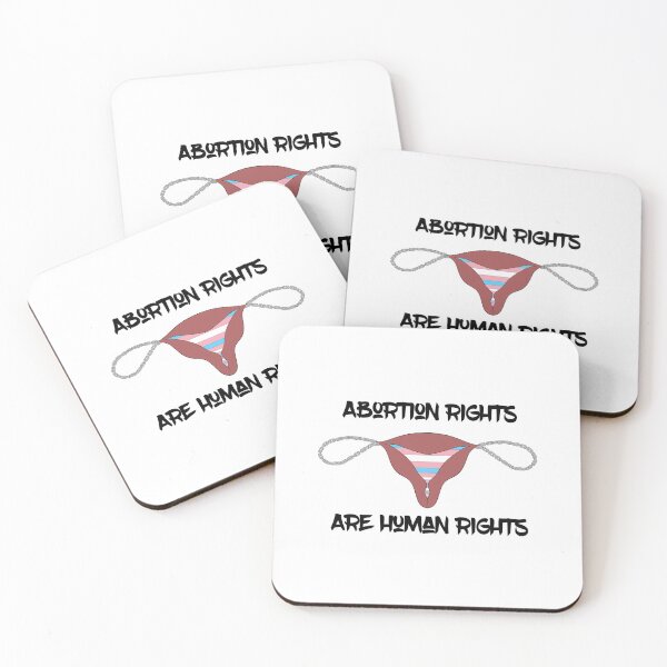 Item preview, Abortion Rights Are Human Rights (Trans Flag Ver.) designed and sold by KittensKove.