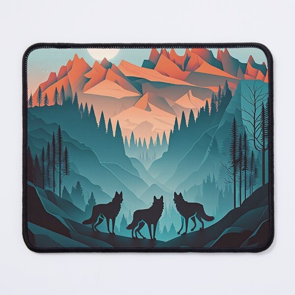 Item preview, Wolves and mountains designed and sold by Maryberry96.