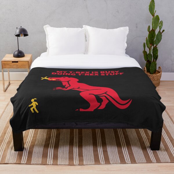 Aperçu de l'œuvre MON T-REX EST OCCUPÉ À FAIRE DES TRUCS DE T-REX créée et vendue par TechLaughs.