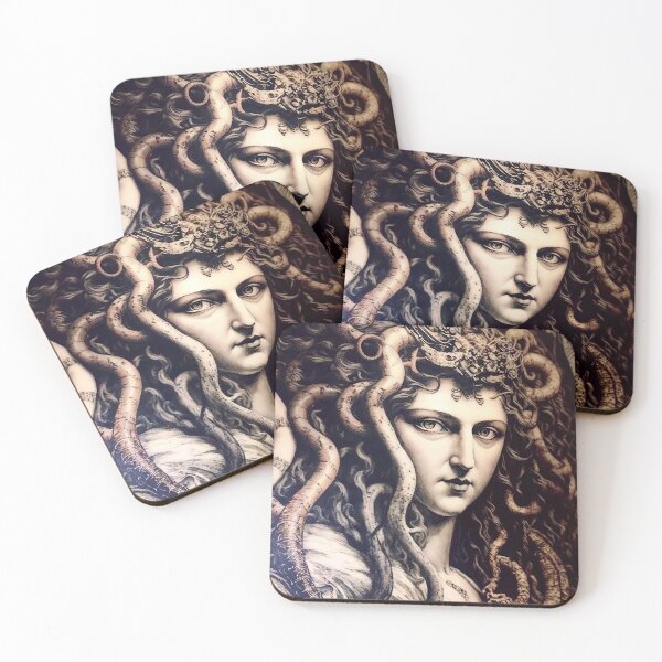 Item preview, Sepia Medusa designed and sold by OccultDreams.