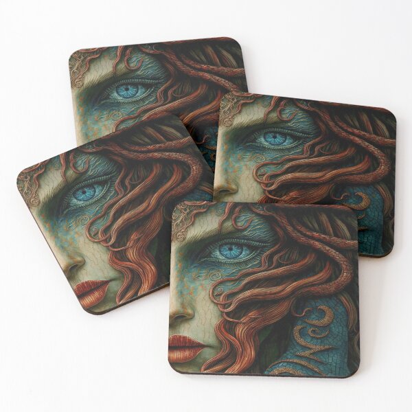 Item preview, Medusa Closeup designed and sold by OccultDreams.