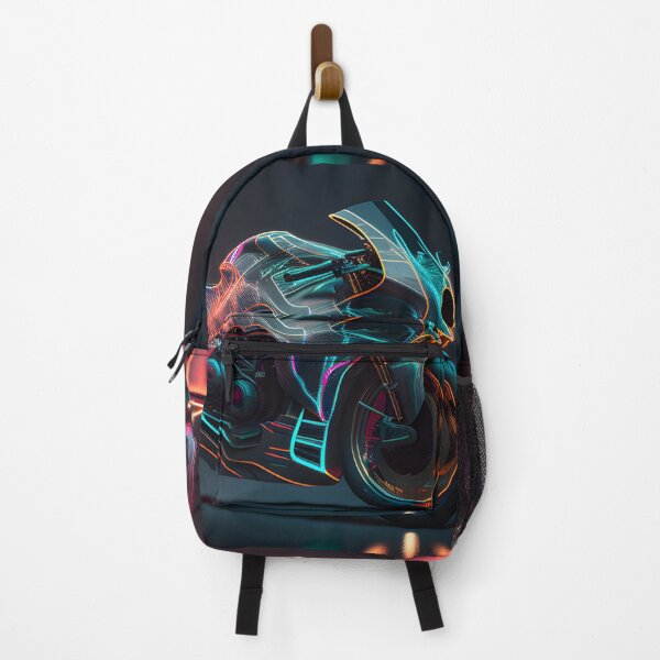 Item preview, Futuristic Cyberpunk Neon Colorful Superbike designed and sold by beluxe.
