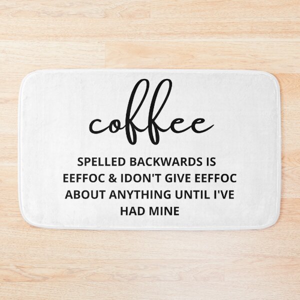 Item preview, coffee spelled backwards is eeffoc cats drink coffee, designed and sold by SAABDERRAHIM.
