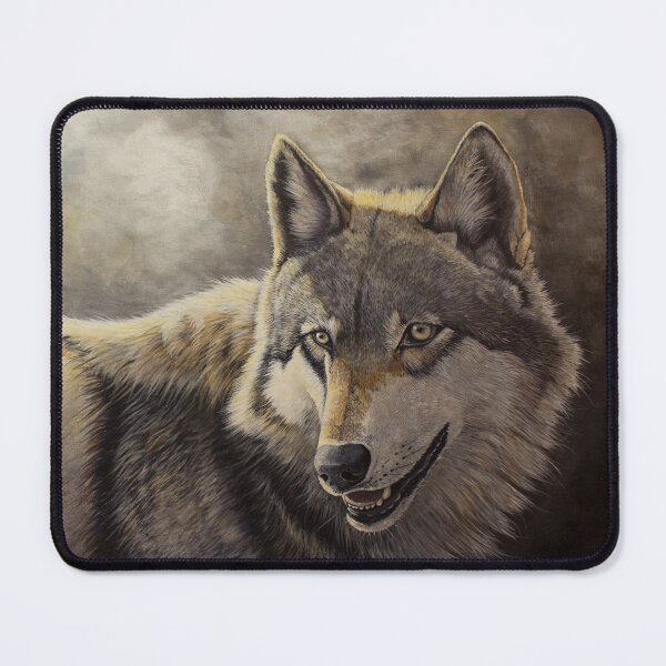 Item preview, Handsome Fella-Gray Wolf designed and sold by sarahwildart.