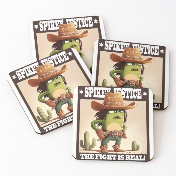 Item preview, Spikey Justice Cactus Sheriff Character designed and sold by SinMagellan.