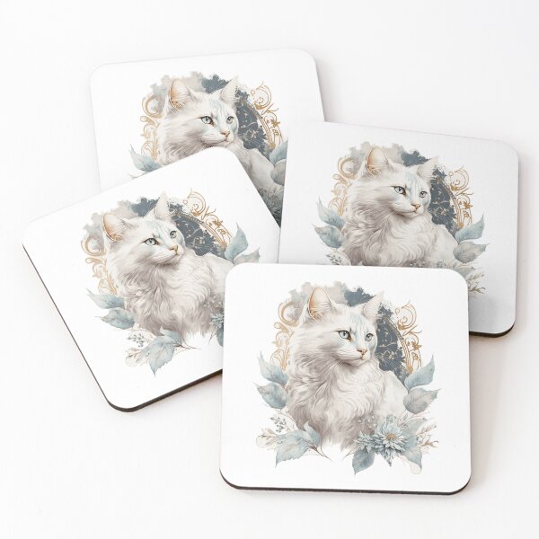 Item preview, Turkish Angora Cat Portrait designed and sold by faithsdesign.