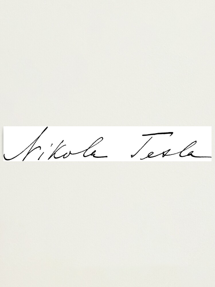 Nikola Tesla's signature
