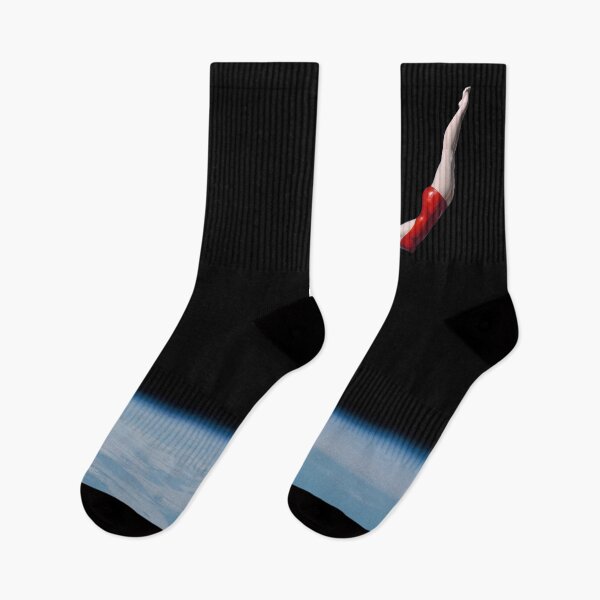 Item preview, Space Diver: Woman in Red Bathing Suit Dives Gracefully to Earth designed and sold by Ofeefee.