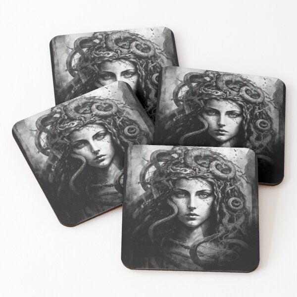 Item preview, Medusa Illustration designed and sold by OccultDreams.