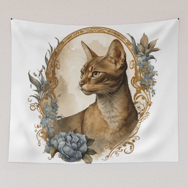 Item preview, Abyssinian Cat Portrait designed and sold by faithsdesign.