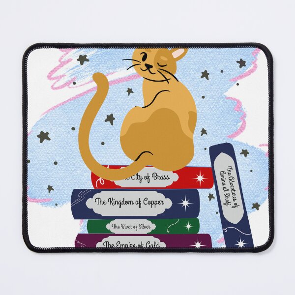 Item preview, Cat and Daevabad Bookstack designed and sold by The Tsundoku Chronicles .