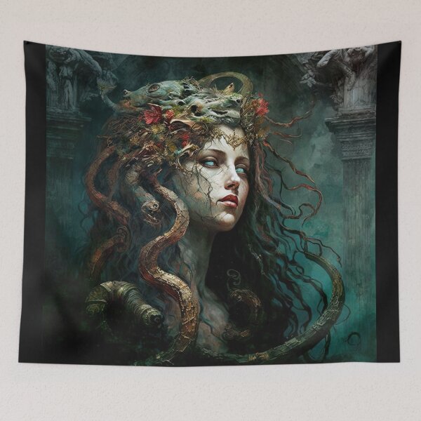 Item preview, Medusa in the Temple designed and sold by OccultDreams.