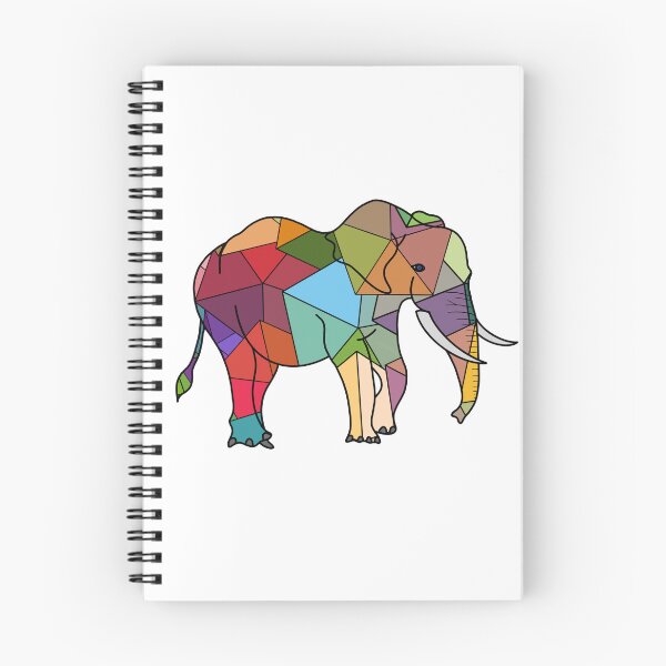 Item preview, Rainbow Hexagon Elephant designed and sold by Leah Haas.