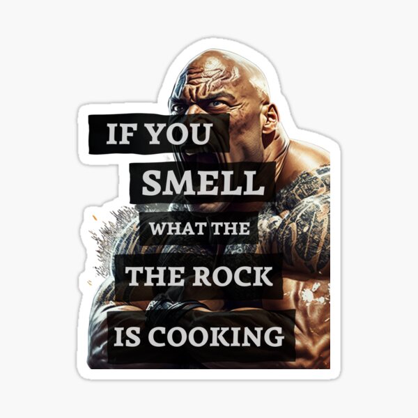 Dwayne The Rock Johnson Eyebrow Raise Sticker for Sale by Shrek46