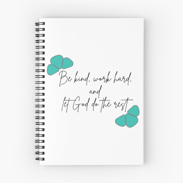 Item preview, Be kind, work hard, and let God do the rest  designed and sold by TheTurquoiseVet.