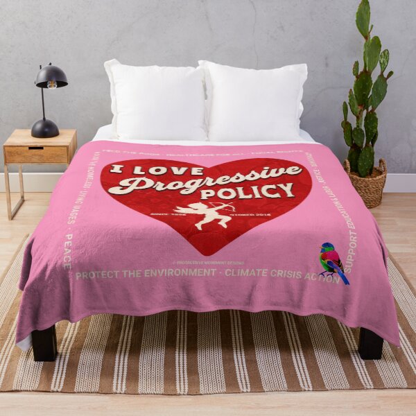 Item preview, PMD00407 Progressive Movement Designs I Love Progressive Policy progress goals for Bernie Sanders supporter progressives designed and sold by ProgressiveLeft.