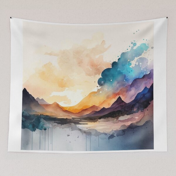 Item preview, Relaxing Watercolor #260 designed and sold by Avocado Design Studio.
