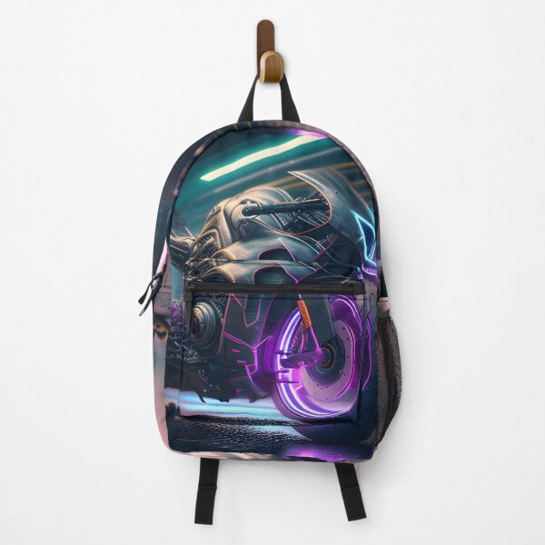 Item preview, Futuristic Cyberpunk Neon Purple Superbike designed and sold by beluxe.
