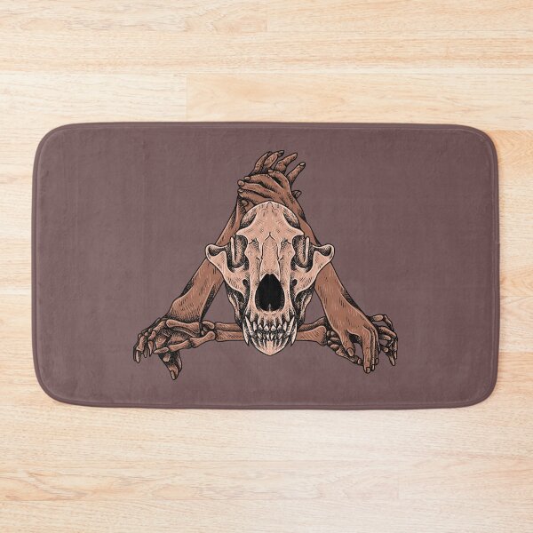 Item preview, Tiger Skull In Hands Triangle designed and sold by RedNeo.
