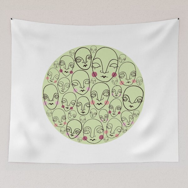 Item preview, Faces circle  designed and sold by acowlart.