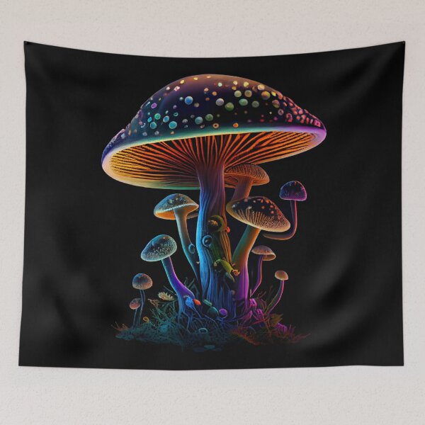 Item preview, Hippie Mystical Mushroom designed and sold by PipikaArt.