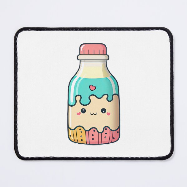 Item preview, Cute Milk Bottle Dairy Free For Milk Tea and Milkshake Delicious Strawberry and Vanilla Chocolate Flavors designed and sold by ultra-cute.