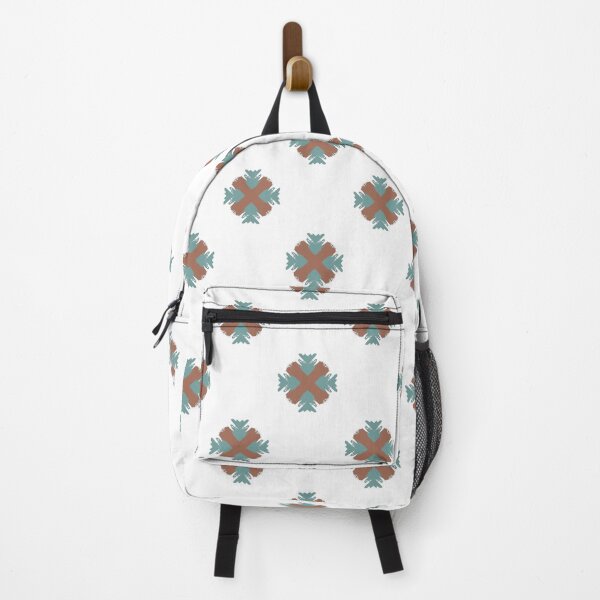 Item preview, Resort Collection Brown and Teal Cross Hatch Design designed and sold by fairy-taler.